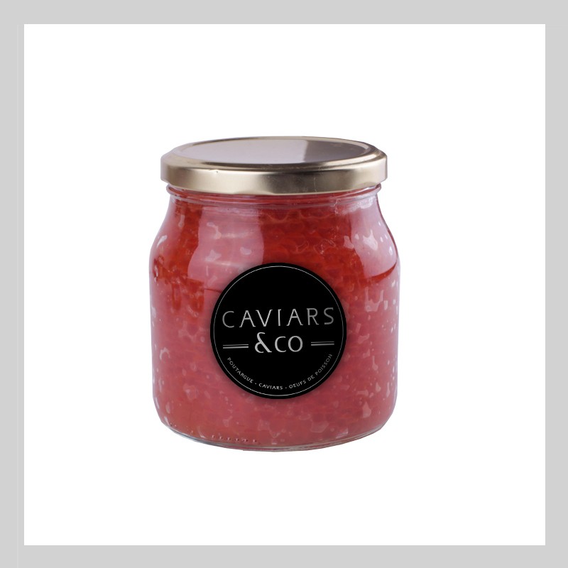 Œufs de Saumon Sauvage d'Alaska : 500 gr - Caviars and Co